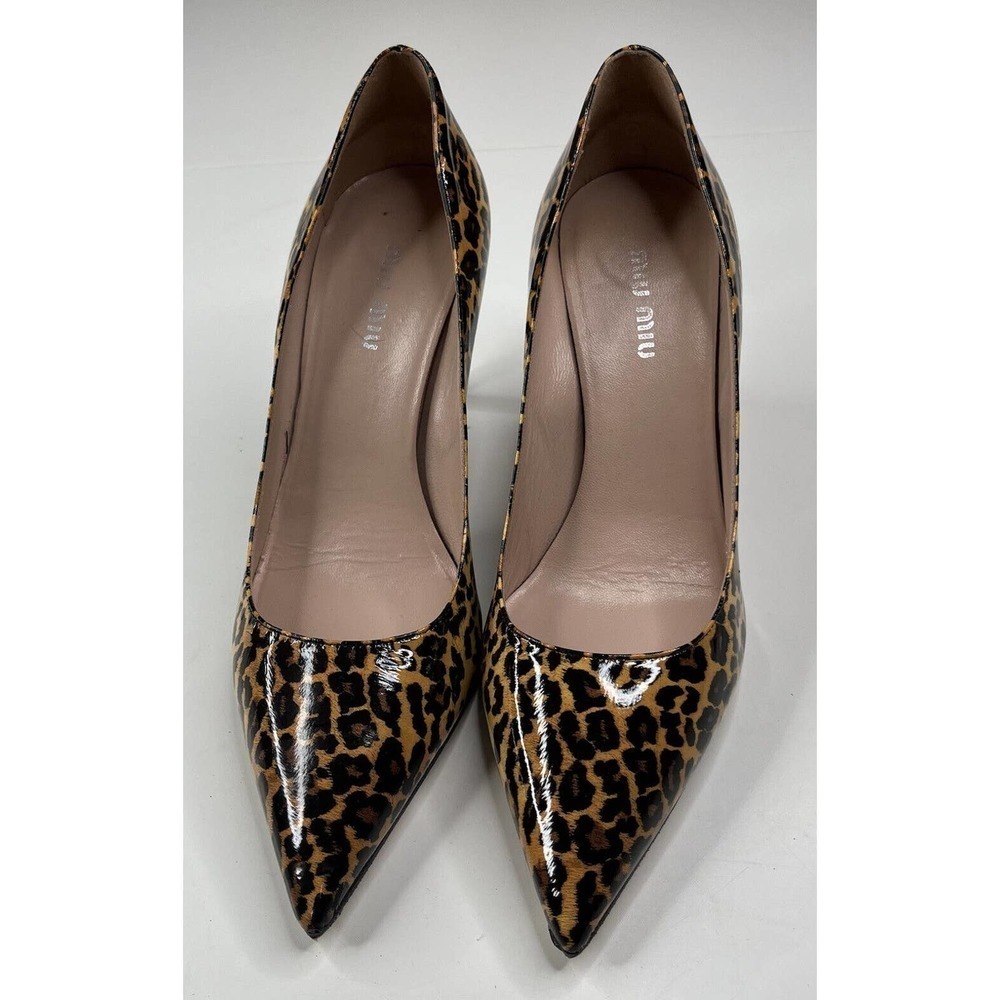 New Miu Miu Cheetah Pointed High Heels Size 6 Wom… - image 2